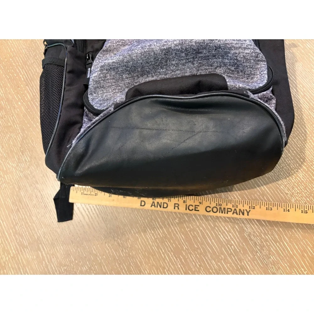 Adidas Gray Black Athletic Backpack Laptop School Gym Travel Book Bag